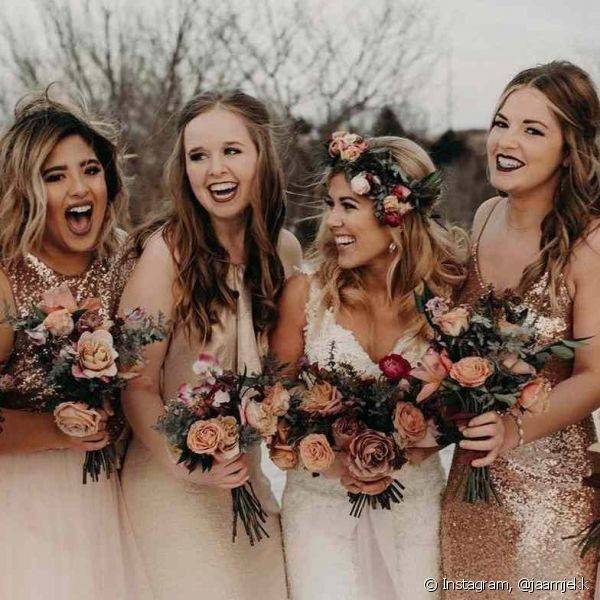 Veja dicas para maquiagem de noiva e madrinha e entenda por que apostar nas bases de alta cobertura e máscaras de cílios à prova d'água (Foto: Instagram @jaamjekk)